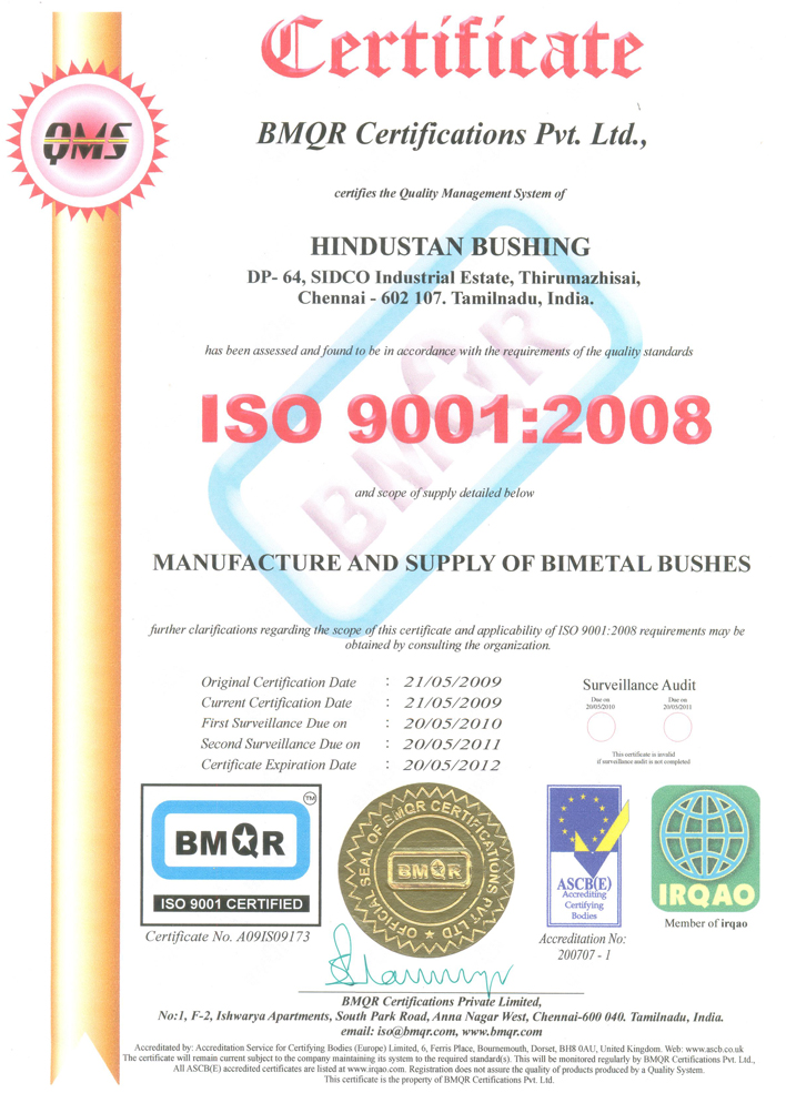 ISO CERTIFICATION